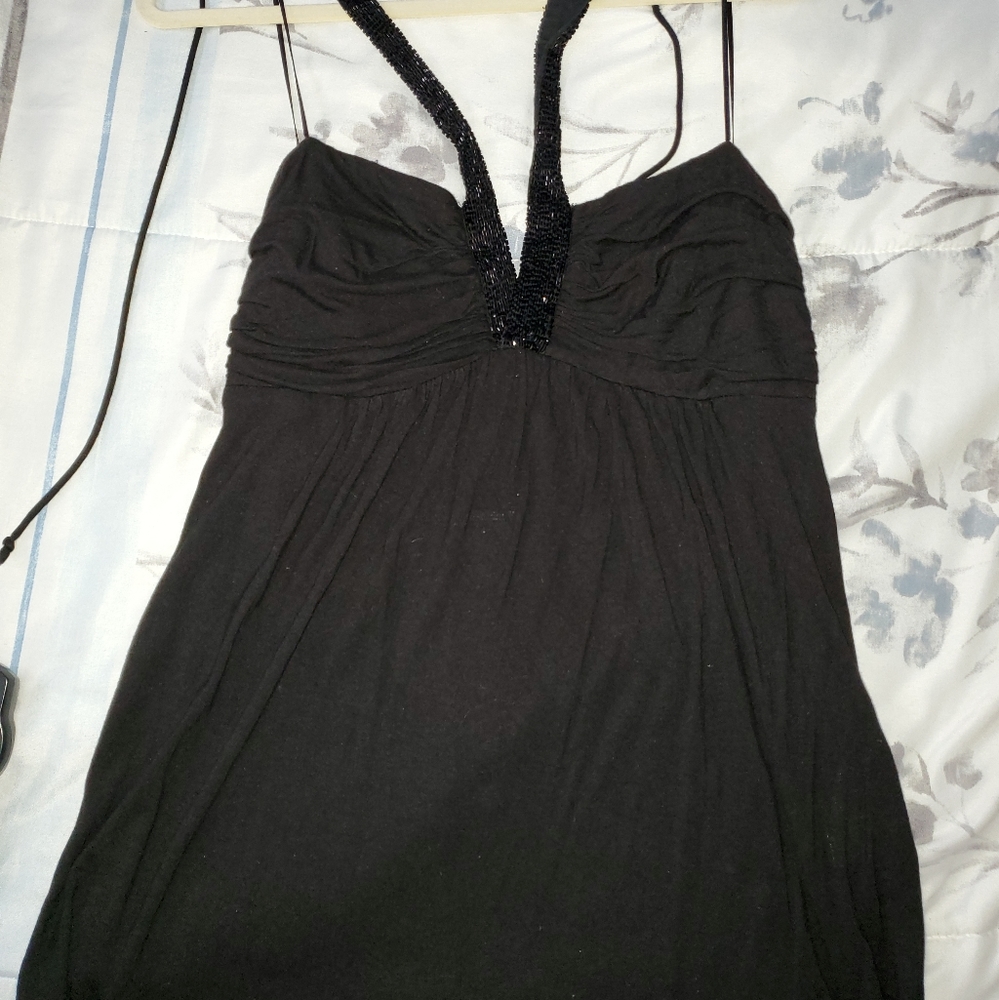 Beaded halter top
